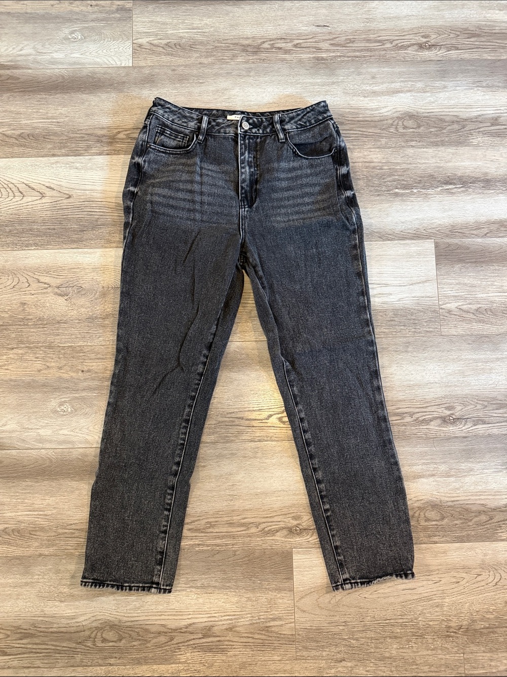 PacSun Women's Washed Black Boyfriend Jeans